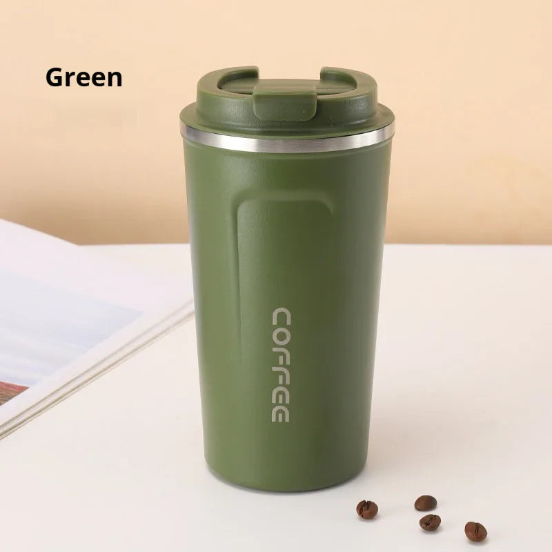 Mug Thermos Isotherme en Inox 380/510 ml – Tasse de Voyage pour Café, Sports Outdoor, Chaud & Froid