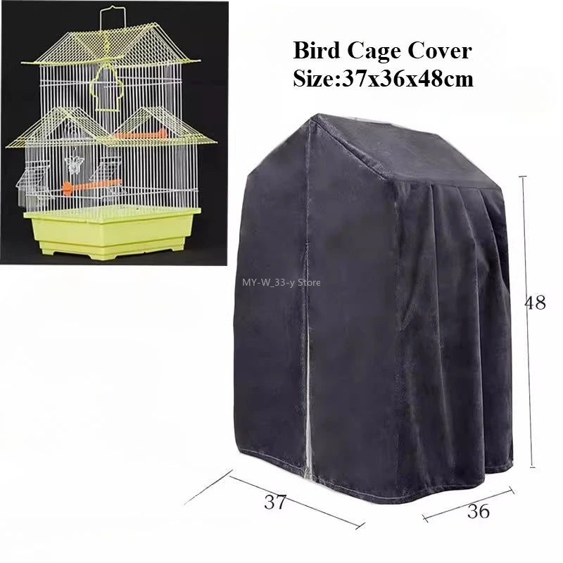 Housse de Cage à Oiseaux Respirante Anti-Éclaboussures – Pare-Soleil pour Perroquet, Protection Cage
