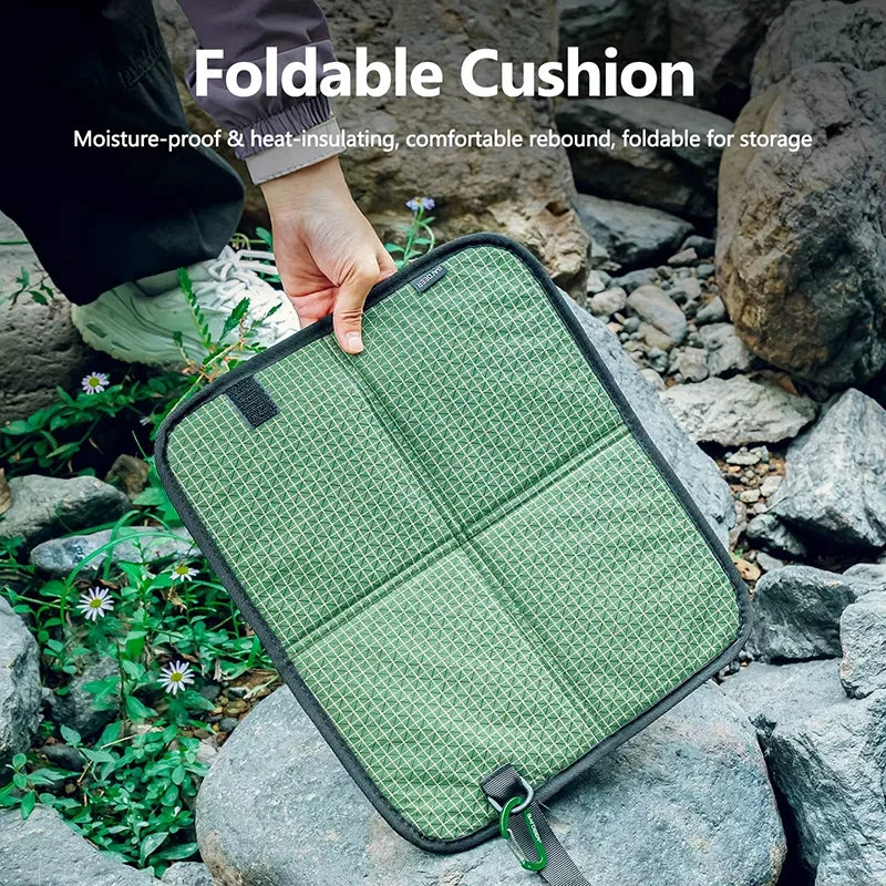 Tapis de Camping Pliable Imperméable en Tissu Oxford – Coussin de Siège Anti-Humidité pour Randonnée, Plage et Voyage