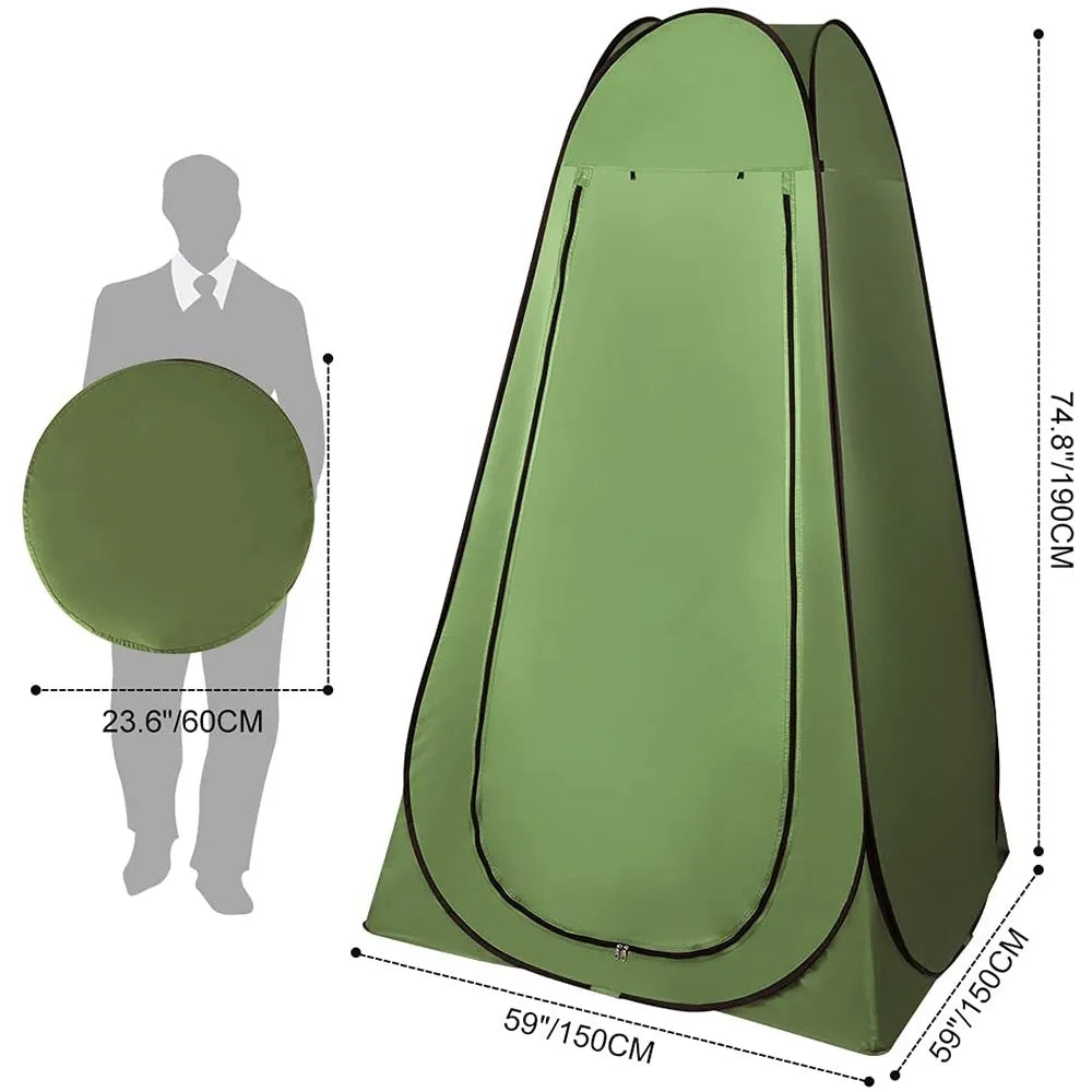 Tente Toilette Pop-Up pour Camping – Cabine de Changement Portable et Privée pour Outdoor, Randonnée et Plage