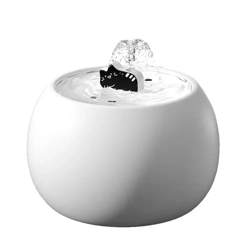 Fontaine à Eau Céramique pour Chat – Pompe Silencieuse 1L/1,5L