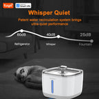 Fontaine à Eau Connectée 2,5L pour Chat – Application Tuya Smart