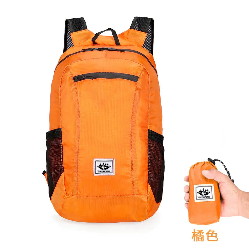 Sac à Dos Pliable 20L – Ultraléger, Portable, Idéal Randonnée, Escalade, Cyclisme et Voyage