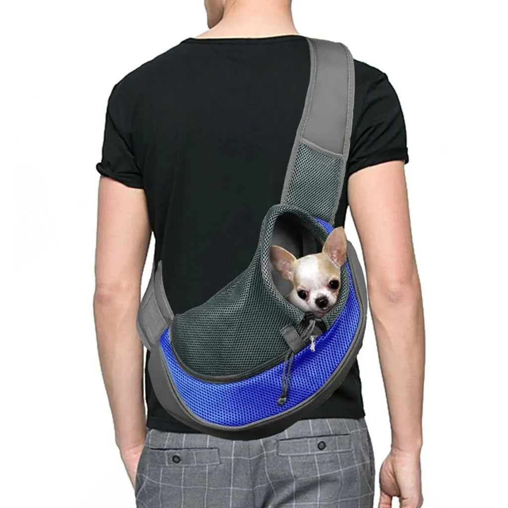 Sac Bandoulière Respirant en Maille pour Chat et Chien – Transport Portable, Style Fashion