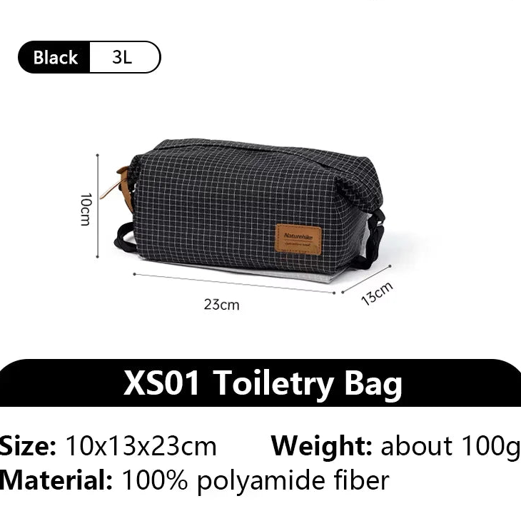 Trousse de Toilette Ultra-Légère – Sac Étanche Grande Capacité pour Voyage et Camping