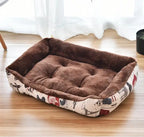 Panier Chien Respirant en Coton Doux, Nid pour Chat, Lit Chaud pour Petits et Moyens Chiens