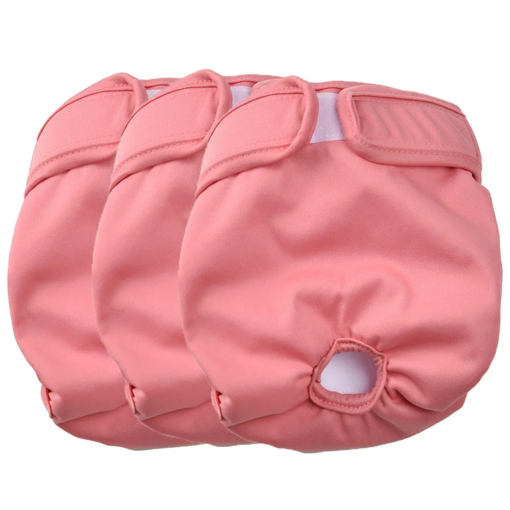 3 Couches Lavables pour Chienne – Élastiques, Respirantes, Réutilisables – Petites et Moyennes Races