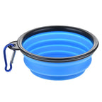 Gamelle Pliable en Silicone pour Chien et Chat – Bol Portable avec Mousqueton pour Camping, Voyage et Balade Outdoor