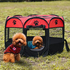 Tente Pliable pour Animaux – Cage Octogonale, Parc Extérieur, Abri pour Chien et Chat