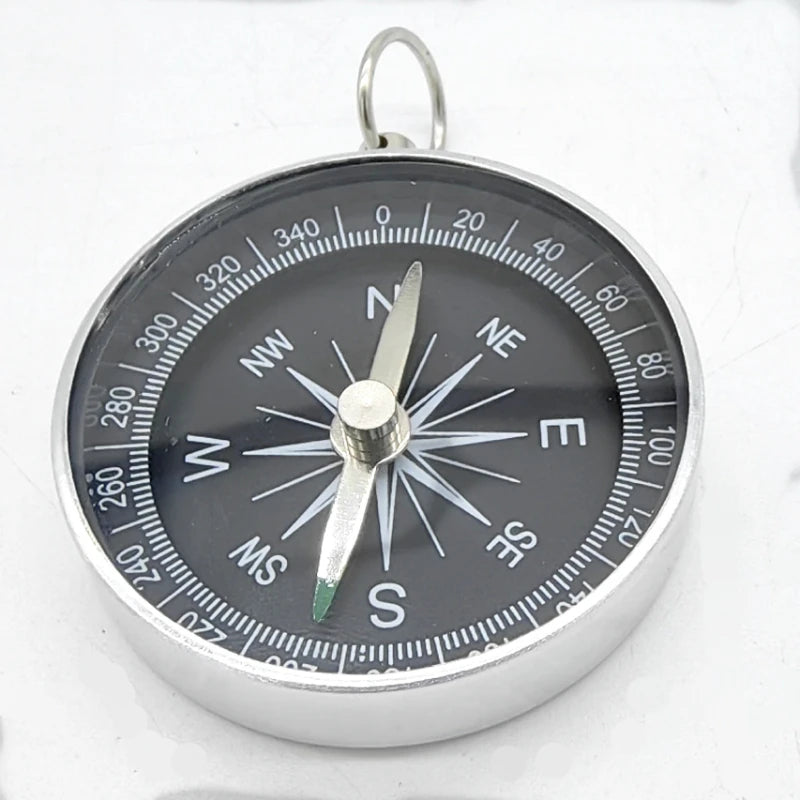 Boussole Portable Outdoor – Alliage d'Aluminium, Imperméable, Anti-rouille, Navigation Camping & Randonnée