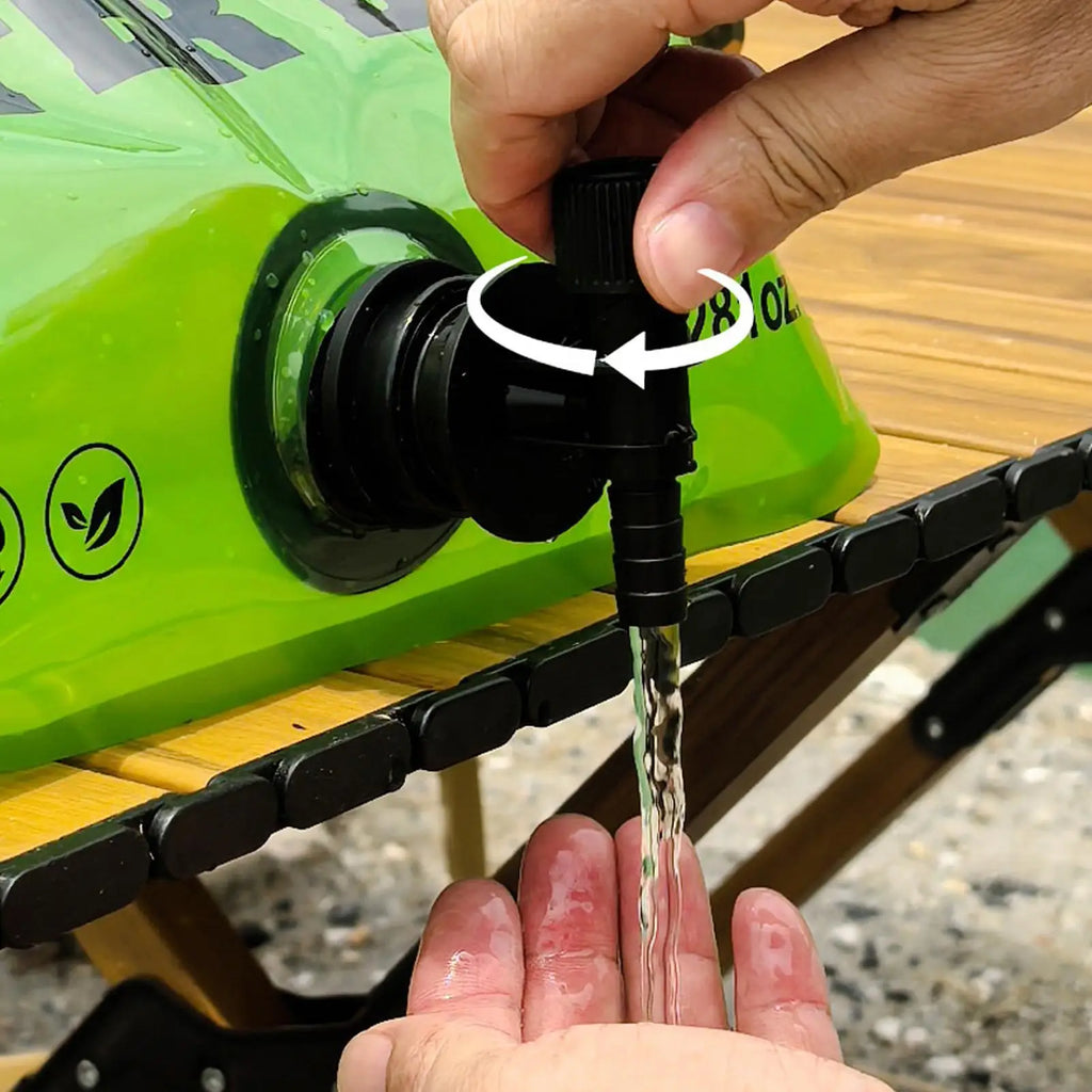 Réservoir d'Eau de Camping 8L – Poche Portable Pliable avec Robinet pour Randonnée et Outdoor
