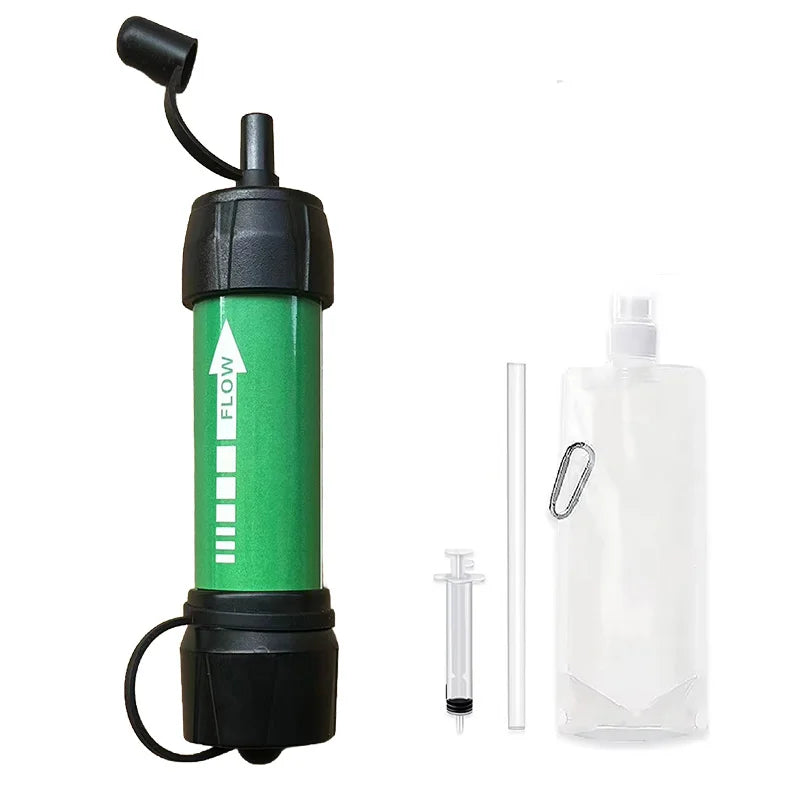 Paille Filtrante pour Camping – Légère, Multicolore, Idéale pour Randonnée, Pêche et Urgence
