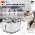 Fontaine à Eau Connectée 2,5L pour Chat – Application Tuya Smart