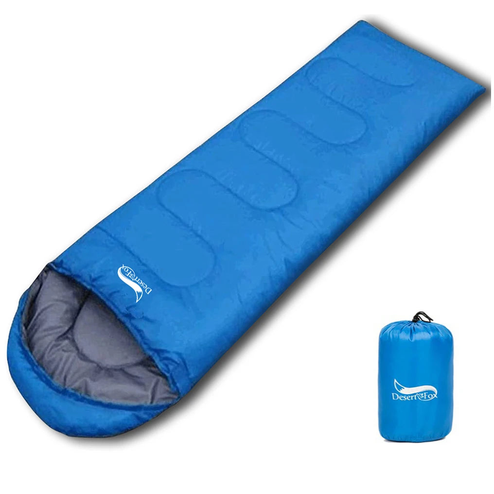 Sac de Couchage Compact Ultra-léger Enveloppe 3 Saisons avec Sac de Compression – Camping, Randonnée, Voyage