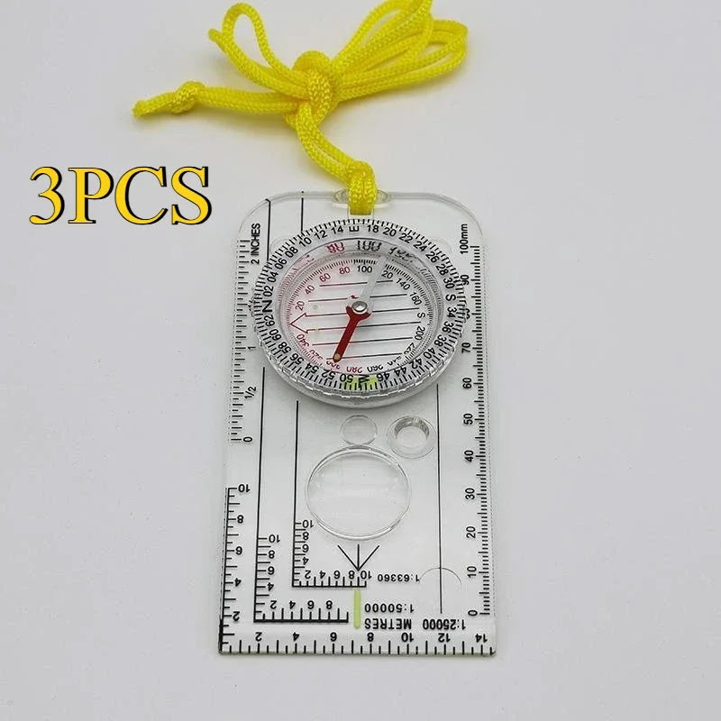 Règle Boussole Militaire Multifonction – Orientation, Carte, Survie – Randonnée, Camping, Chasse