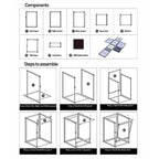 Cage Portable pour Reptiles – Boîte d'Élevage avec Grille Aérée pour Grenouilles, Dragons Barbus et Tortues