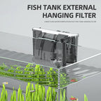 Filtre Aquarium Mural Réglable 110V/220V – Filtre Extérieur pour Bac à Poissons 30-80 cm