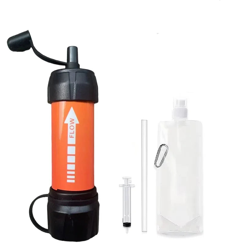 Paille Filtrante pour Camping – Légère, Multicolore, Idéale pour Randonnée, Pêche et Urgence