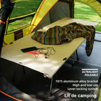 Lit de Camp Pliant – Lit de Camping Portable pour Adultes et Enfants, Randonnée et Pique-nique, 190x65cm