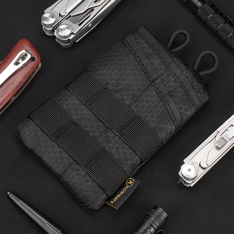 Mini Pochette EDC Multifonction – Sac de Rangement, Porte-Clés, Carte, Outil Tactique Outdoor & Chasse