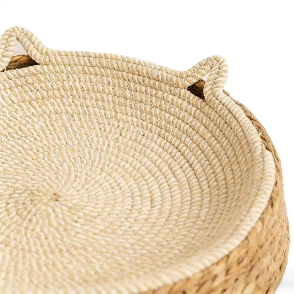 Lit Griffoir Rond pour Chat en Corde de Coton – Respirant, Résistant, Style Boho – Accessoire Maison