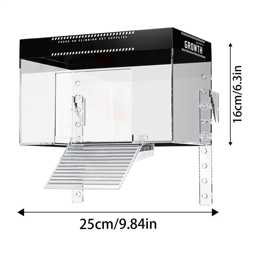 Zone de Bain de Soleil pour Tortue avec Rampe – Plateforme sur Aquarium, Repos Reptile, Habitat Tortue
