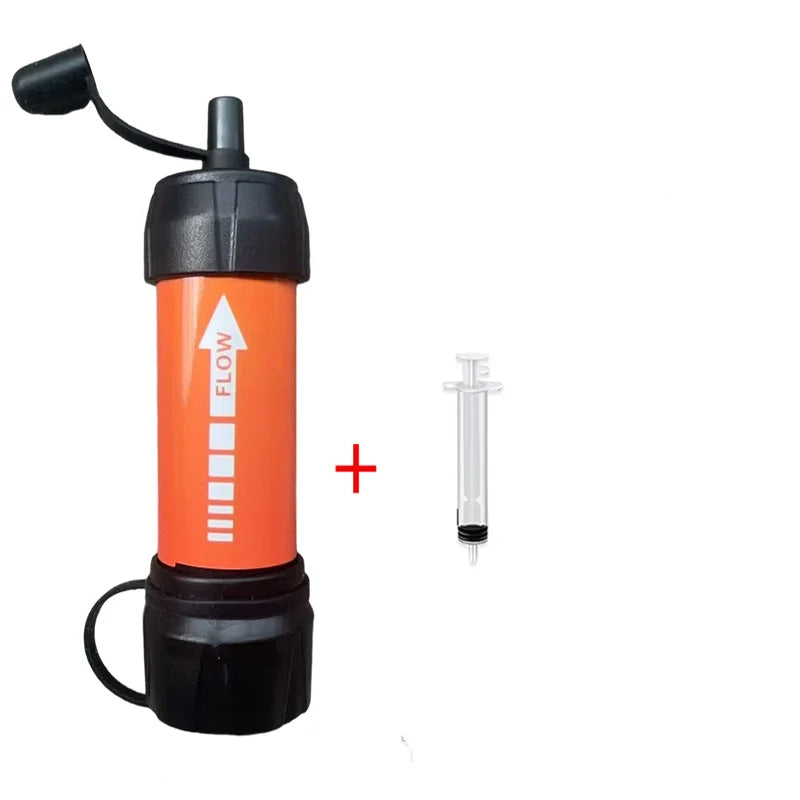 Paille Filtrante pour Camping – Légère, Multicolore, Idéale pour Randonnée, Pêche et Urgence