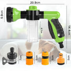 Pistolet Douche 8-en-1 pour Chien et Chat – Haute Pression, Mousse, Tuyau & Buse – Lavage Animal, Jardin, Voiture