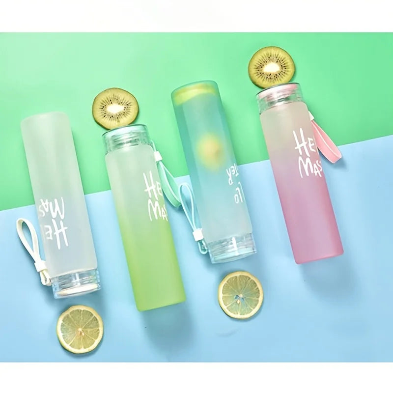 Gourde de Sport 500ml Givrée Dégradé de Couleur – Portable, Fitness, Gym, Camping, Sans BPA