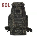 Sac à Dos Alpinisme 80L/100L – Tactique, Grande Capacité, Randonnée, Camping, Voyage