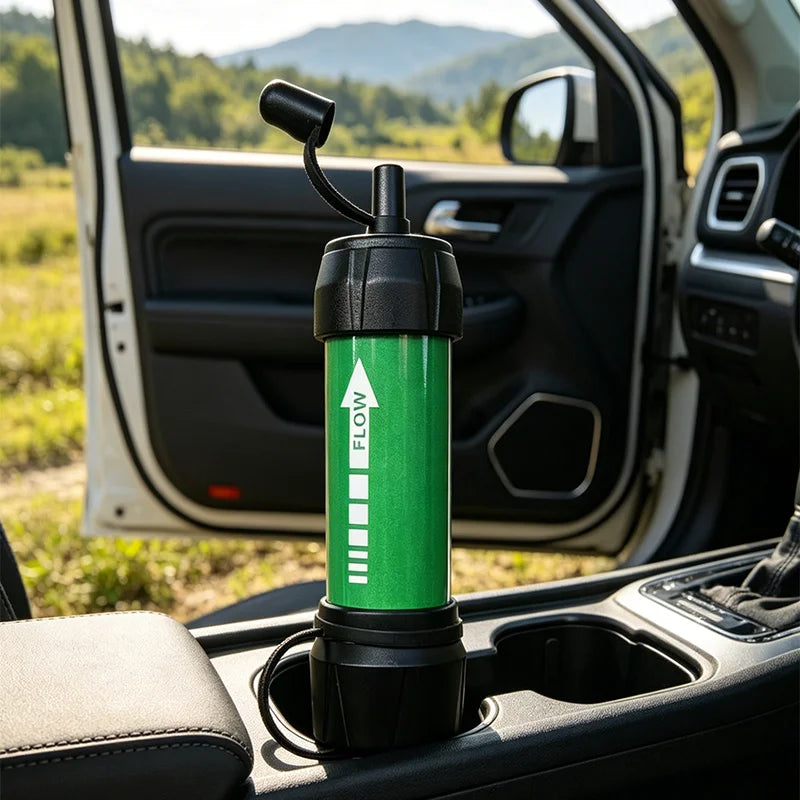 Paille Filtrante pour Camping – Légère, Multicolore, Idéale pour Randonnée, Pêche et Urgence