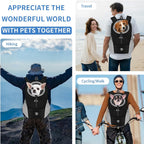 Sac à Dos Respirant pour Chien et Chat – Transport Extérieur, Maille Ventilée, Camouflage