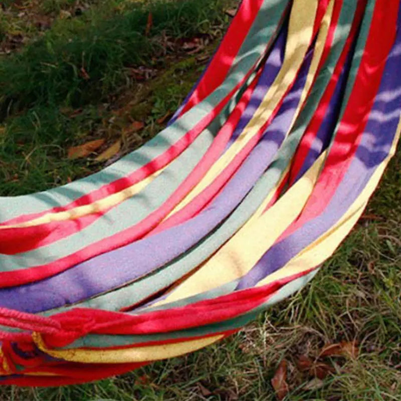 Hamac en Toile Simple Épais – Portable, Balancelle Suspendue – Camping, Randonnée, Loisirs Outdoor