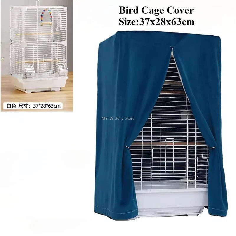 Housse de Cage à Oiseaux Respirante Anti-Éclaboussures – Pare-Soleil pour Perroquet, Protection Cage