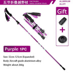 Bâtons de Randonnée Télescopiques Ultralégers Pliables – Nordic Walking & Trekking 32-125 cm