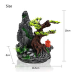 Décoration Aquarium en Résine – Rocaille, Montagne, Grotte, Arbre – Ornement Naturel pour Bac à Poissons