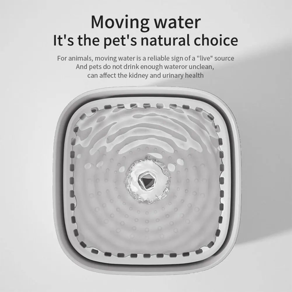 Fontaine à Eau pour Chat 3L – Filtration Triple, Grande Capacité, Silencieuse, USB, Distributeur d'Eau pour Chien et Chat