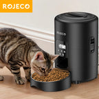 ROJECO Distributeur Automatique de Croquettes 2L – Mangeoire Intelligente pour Chat et Chien