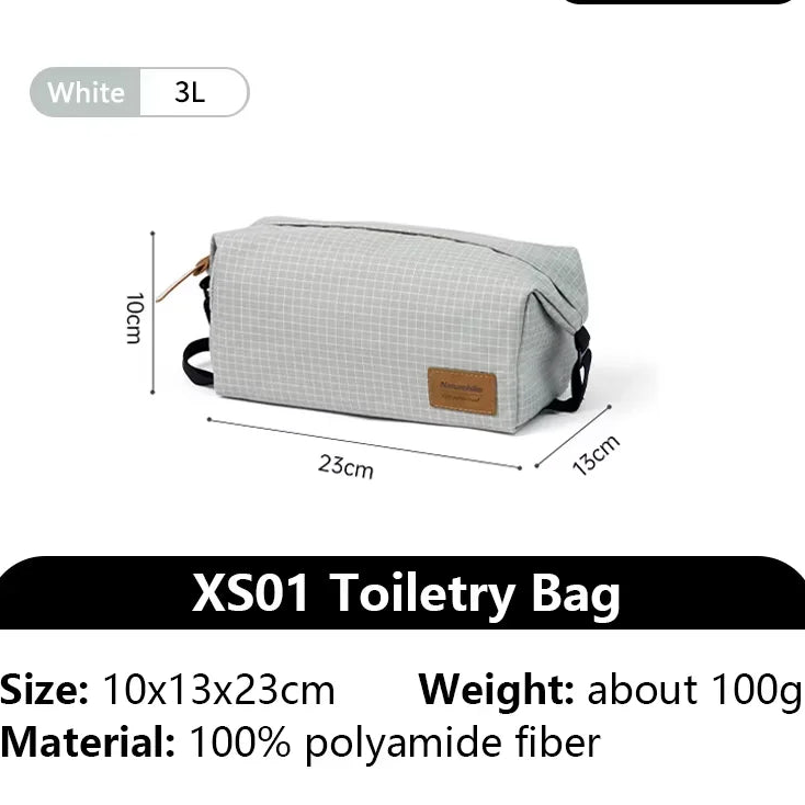 Trousse de Toilette Ultra-Légère – Sac Étanche Grande Capacité pour Voyage et Camping