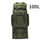 Sac à Dos Alpinisme 80L/100L – Tactique, Grande Capacité, Randonnée, Camping, Voyage