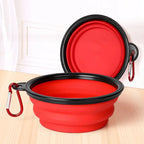 Gamelle Pliable en Silicone pour Chien et Chat – Bol Portable avec Mousqueton pour Camping, Voyage et Balade Outdoor