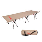 Lit de Camp Pliant – Lit de Camping Portable pour Adultes et Enfants, Randonnée et Pique-nique, 190x65cm