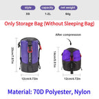 Sac de Compression Imperméable pour Sac de Couchage – Grande Capacité, Ultra-Léger, Camping & Randonnée