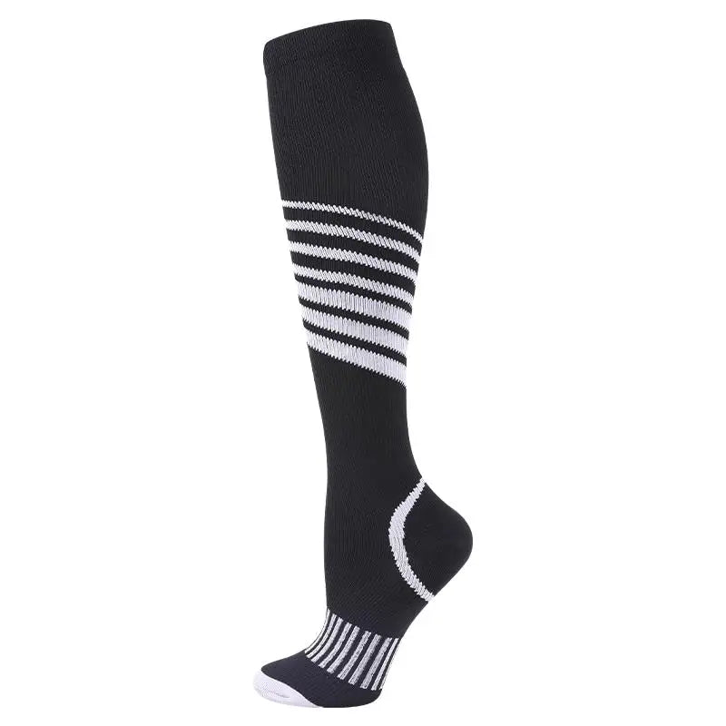 Chaussettes de Compression pour Course à Pied, Cyclisme, Football, Varices, 20-30mmhg
