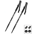 Lot de 2 Bâtons de Randonnée Ultralégers Réglables en Aluminium – Pliables 63-135 cm pour Trekking & Trail