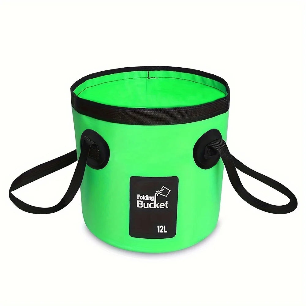 Seau Pliable Ultra-Léger 12L – Camping, Randonnée, Pêche, Lavage – Compact et Polyvalent