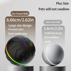 Balle Interactive Intelligente pour Chien – Roulement & Rebond Aléatoire, Lumières Colorées, Rechargeable USB – 4h d'Autonomie