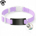 Collier Chat Élastique Personnalisé – Gravure Gratuite, Plaque ID, Clochette & Breloque Lune Anti-Fugue