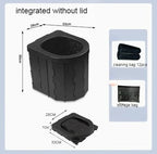 Toilette Portable de Voyage – Seau Pliable pour Voiture et Urgences Outdoor