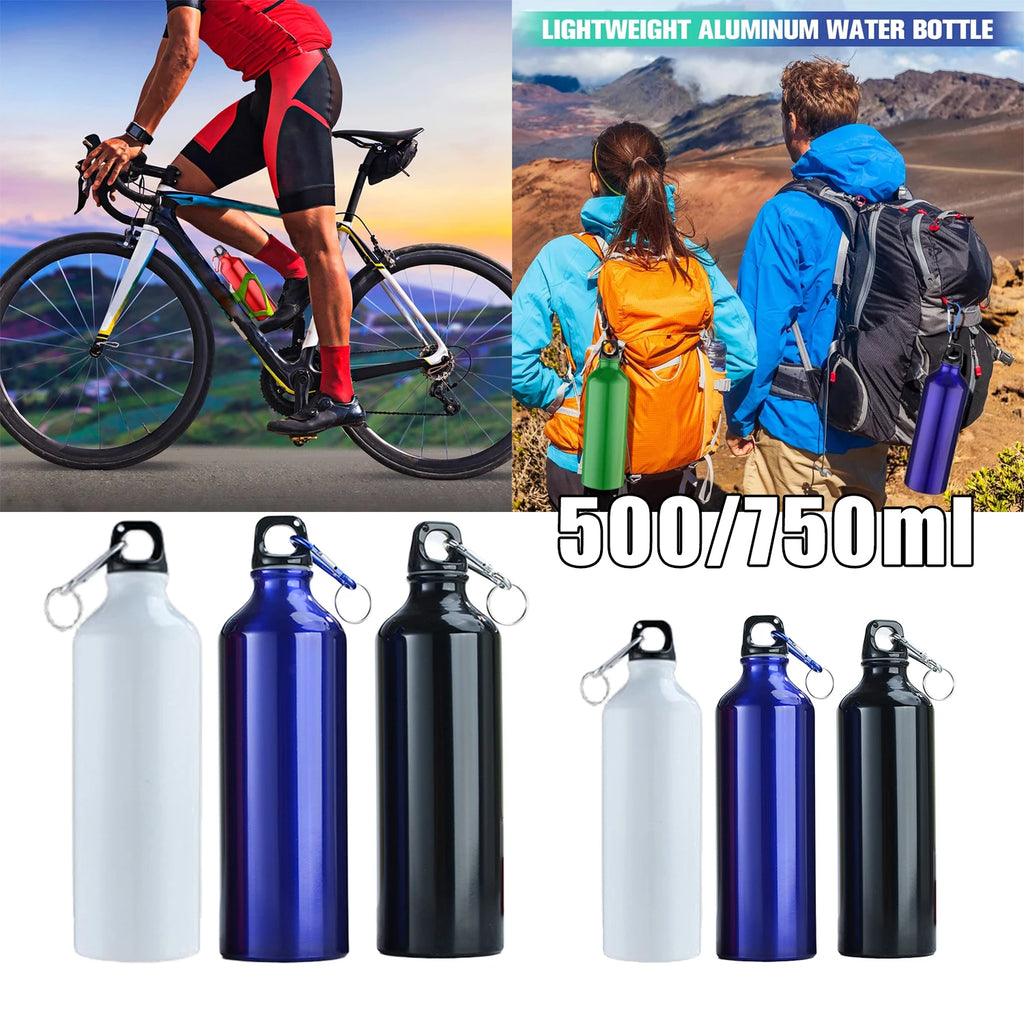 Gourde en Aluminium 500ml / 750ml – Grande Capacité, Étanche, Gym, Sport, Plein air